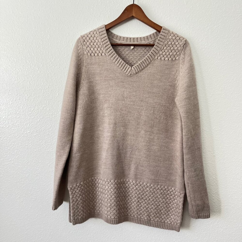 41 Hawthorn size Large Women’s sweater Knit Crochet